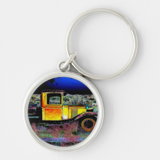 Old Vintage Truck Key Ring (Front)