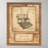 Old Vintage Typewriter. Author / Writer Gift