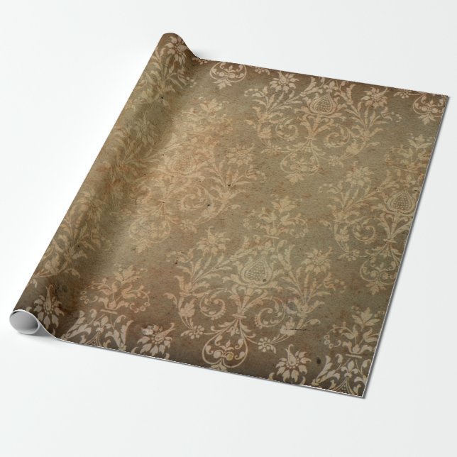 Old vintage wallpaper. grunge backgroundwallpaper, wrapping paper (Unrolled)