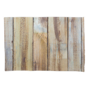 Old Vintage Weathered Wooden Planks Pattern Pillowcase