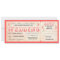 old vintage wedding invitations pink ticket & RSVP