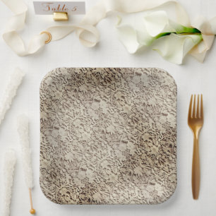 Old Vintage Wedding Lace Paper Plate