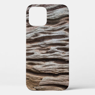 Old vintage wooden textureabstract, home decor, ba iPhone 12 case