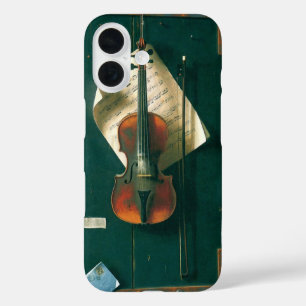 Old Violin Still Life by William Michael Harnett iPhone 16 Case