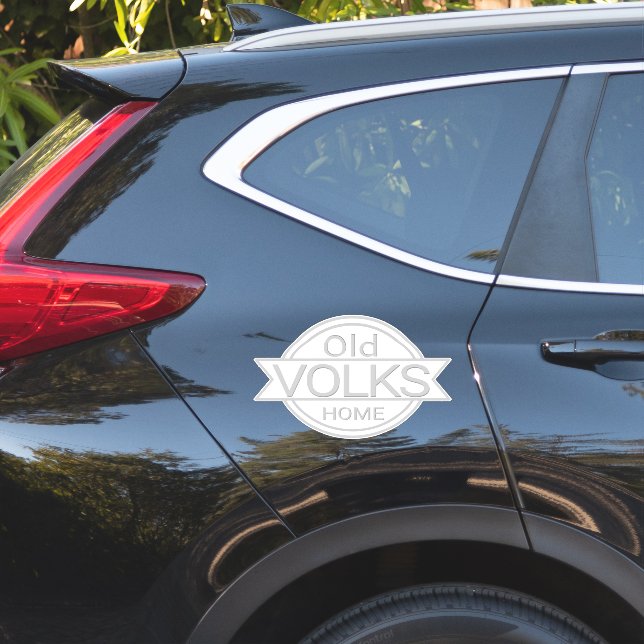  Old VOLKS Home  Sticker (Car Side)