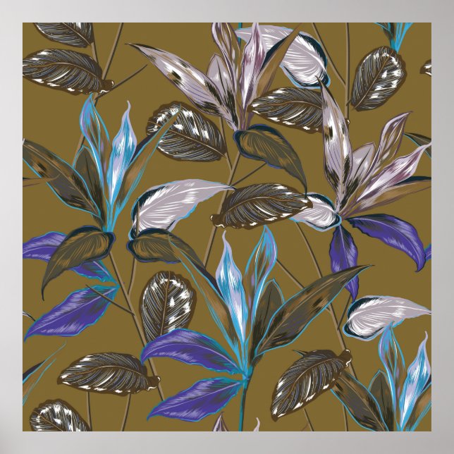 Old wall texture with cracks,  retro background,   poster (Front)