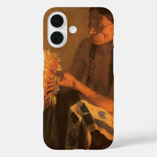 Old War Bonnet by Joseph Henry Sharp iPhone 16 Case