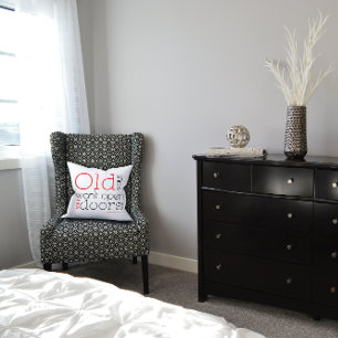 Old ways wont open new ways quote red black  cushion