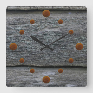 Old Weathered Barn Wood Wall Clock