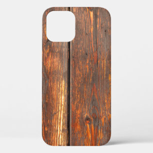 Old, weathered planks background textureabstract, iPhone 12 case