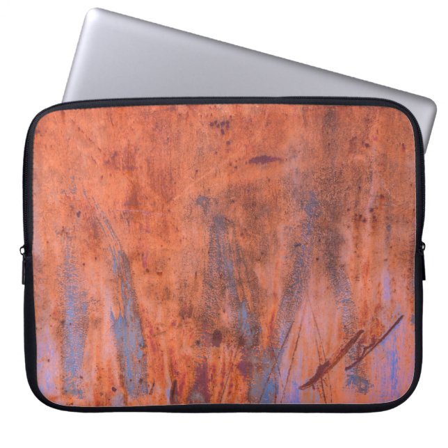 Old weathered rusty textureabstract, aged, aging,  laptop sleeve (Front)