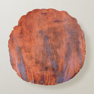 Old weathered rusty textureabstract, aged, aging, round cushion