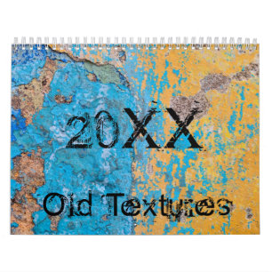 Old weathered surface calendar