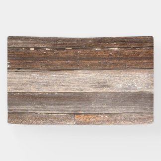 Old Weathered Wooden Exterior Wall of a Farmhouse Banner