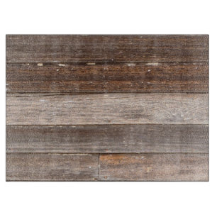 Old Weathered Wooden Exterior Wall of a Farmhouse Cutting Board