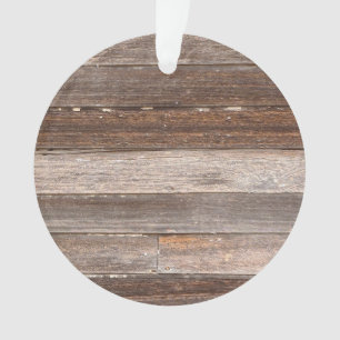 Old Weathered Wooden Exterior Wall of a Farmhouse Ornament