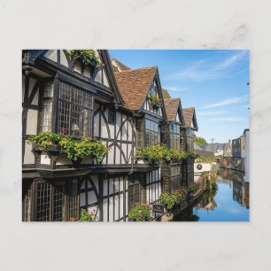 Old Weavers House on the River Stour, Canterbury Postcard
