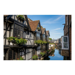 Old Weavers House on the River Stour, Canterbury Poster