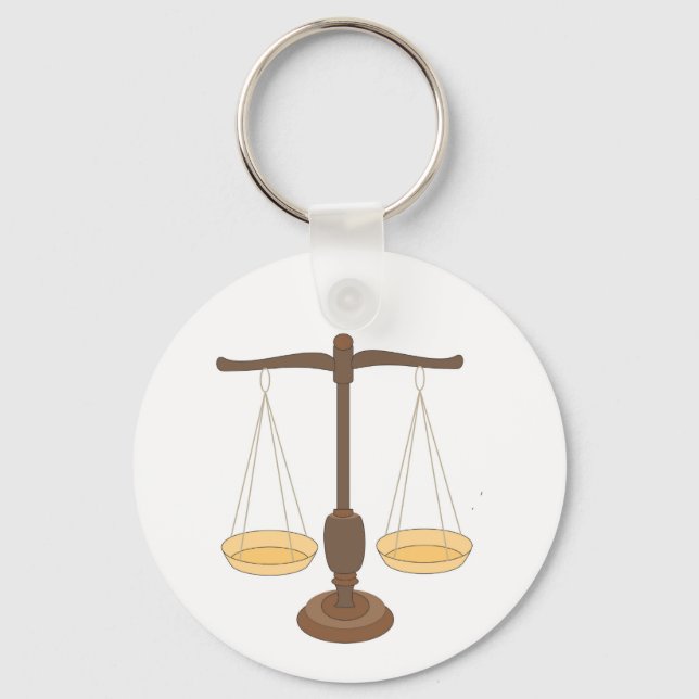 Old Weighing Scale or Balance Beam Key Ring (Front)