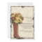 Old West Boot Bouquet Faded 3 Wedding Invitation