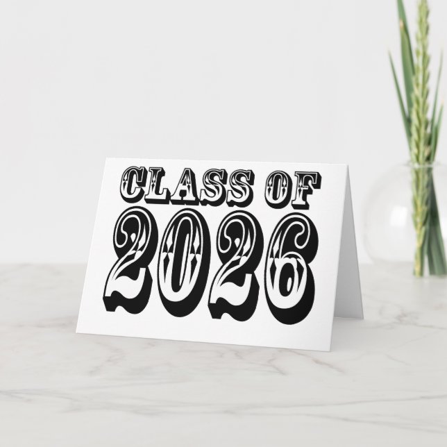 Old West Class of 2026 Graduation Card (Front)