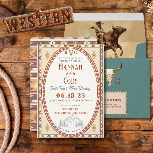 Old West Frontier Wedding Invitation
