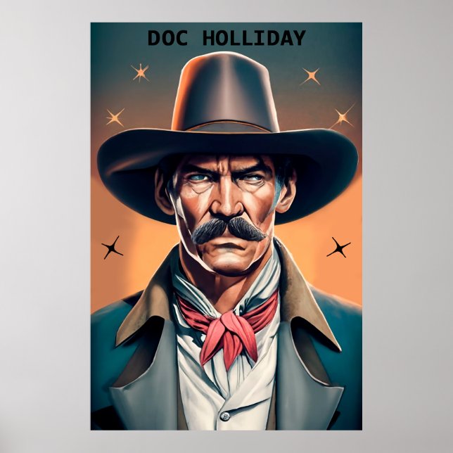 Old West Legend Doc Holliday Poster (Front)
