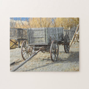 Old West Pioneer Wagon Jigsaw Puzzle