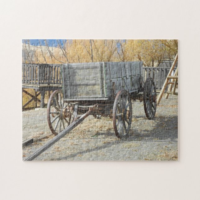 Old West Pioneer Wagon Jigsaw Puzzle (Horizontal)