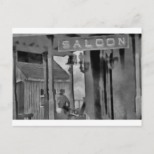 Old West Saloon Postcard