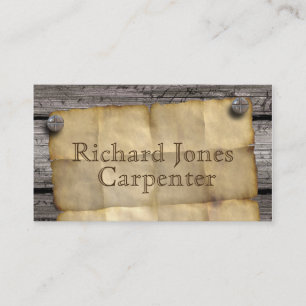 Old West Wanted poster ~ Carpenter, plumber, etc Business Card