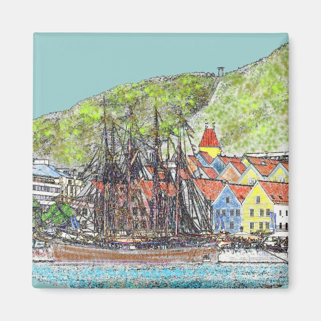 Old Wharf Magnet (Front)