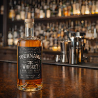 Old Whiskey Label Personalised Vintage Liquor Bar