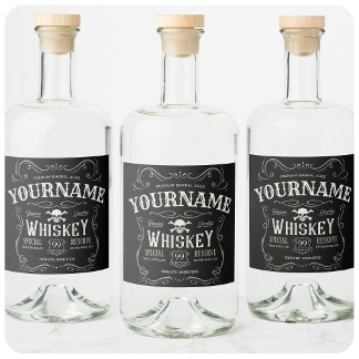 Old Whiskey Label Personalised Vintage Liquor Bar 