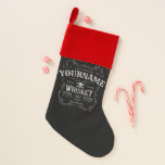 Old Whiskey Label Personalised Vintage Liquor Bar  Christmas Stocking<br><div class="desc">Old Whiskey Label Personalised Vintage Liquor Bar design...   Customise with your Name or Custom Text!</div>