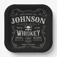 Old Whiskey Label Personalised Vintage Liquor Bar