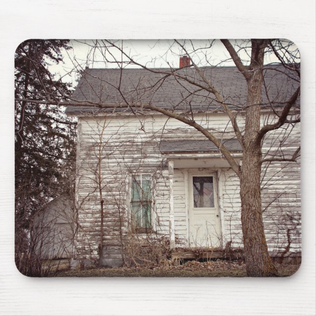 Old White Abandoned House Mouse Pad (Front)