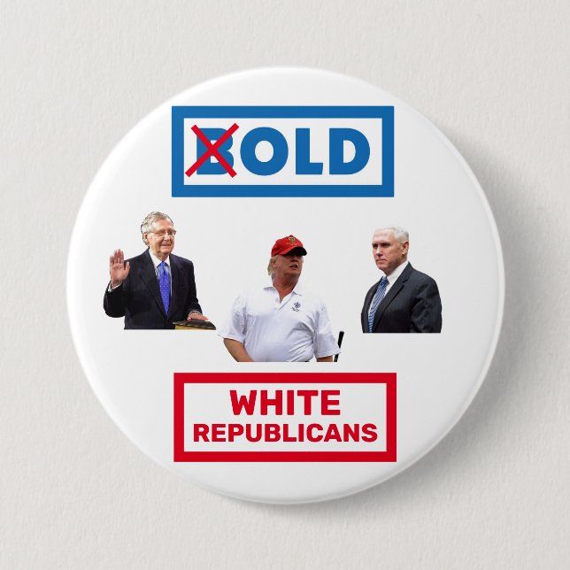 Old White Republicans 7.5 Cm Round Badge (Front)