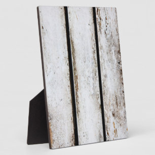 Old white wood plaque