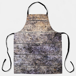 Old white wooden texture background. Color stain d Apron