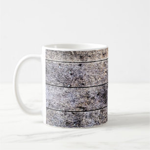 Old white wooden texture background. Colour stain Coffee Mug