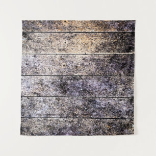 Old white wooden texture background. Colour stain Tapestry