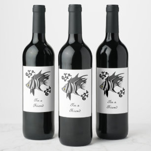 Old Wife Giving You the Eye Wine Label
