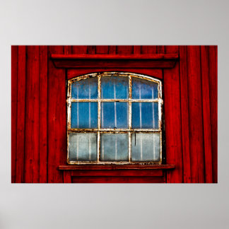 Old Window in Sweden Poster