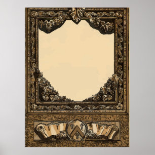 Old Wine Label Add Text Poster