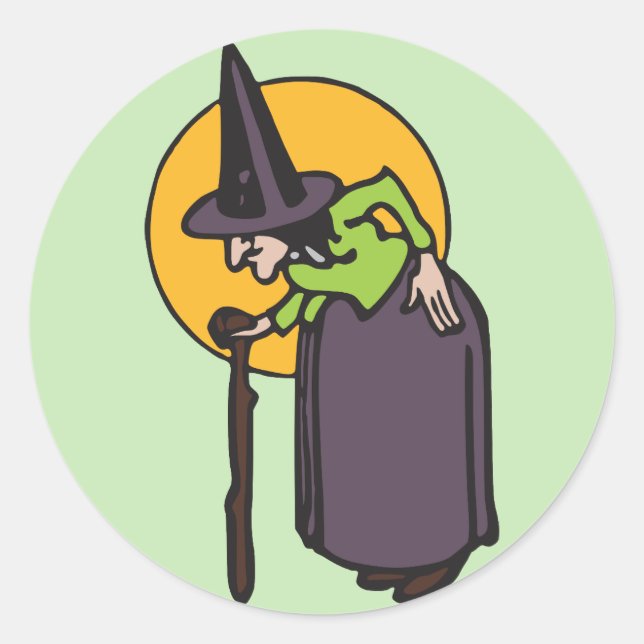 Old witch stickers (Front)