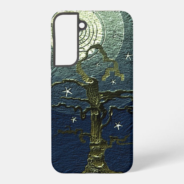 Old Withered Tree Moon & Stars   Samsung Galaxy S22+ Case (Back)
