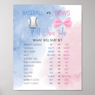 Old Wives Tales gender reveal sign