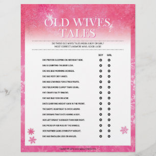 Old Wives Tales [Snowy Pink] Custom Letterhead