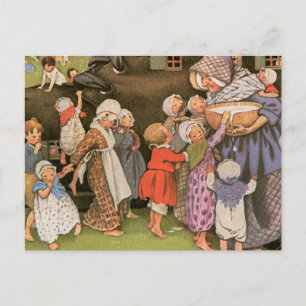 Old Woman in the Shoe Postcard